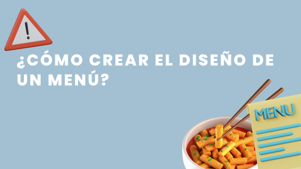 diseño carta restaurante